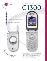 Preview for 1 page of LG C1300 Specifications