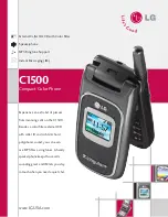 LG C1500 Specification Sheet предпросмотр