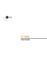 Preview for 3 page of LG C1500 User Manual