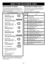 Preview for 15 page of LG C156XFA Owner'S Manual & Cooking Manual