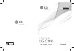 LG C300 User Manual preview