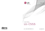 LG C555 User Manual preview