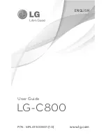 Preview for 1 page of LG C800 User Manual