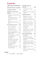 Preview for 6 page of LG C800 User Manual