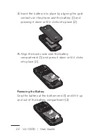 Preview for 22 page of LG C800 User Manual