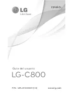 LG C800DG (Spanish) Guías Del Usuario Manual предпросмотр