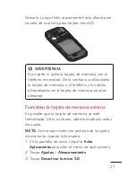 Предварительный просмотр 27 страницы LG C800DG (Spanish) Guías Del Usuario Manual