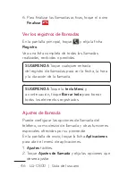 Предварительный просмотр 46 страницы LG C800DG (Spanish) Guías Del Usuario Manual