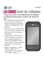 Preview for 117 page of LG C800G User Manual