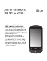 Предварительный просмотр 99 страницы LG C900 User Manual