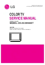 Preview for 2 page of LG CE-25H46ET Service Manual