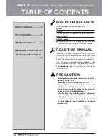 Preview for 2 page of LG CEILING CASSETTE - 4WAY Owner'S Manual