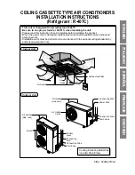 Preview for 1 page of LG CEILING CASSETTE TYPE AIR CONDITIONERS Installation Instructions Manual