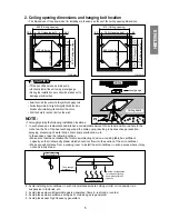 Preview for 5 page of LG CEILING CASSETTE TYPE AIR CONDITIONERS Installation Instructions Manual