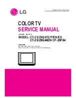 Preview for 1 page of LG CF-29F84 Service Manual