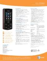 Preview for 2 page of LG CF360 Specifications