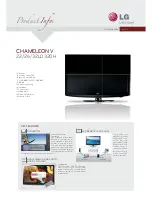 Preview for 1 page of LG CHAMELEON V 22LD320H Specifications