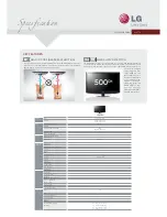 Preview for 2 page of LG CHAMELEON V 22LD320H Specifications