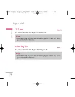 Preview for 75 page of LG Chocalate TG800 User Manual