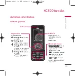 Preview for 14 page of LG Chocolate KG800 Manual