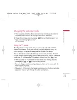 Preview for 36 page of LG chocolate tg800f User Manual