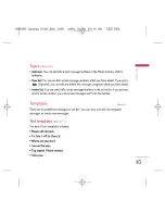 Preview for 86 page of LG chocolate tg800f User Manual