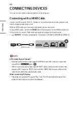 Preview for 42 page of LG CineBeam Al ThinQ AU810PB Owner'S Manual