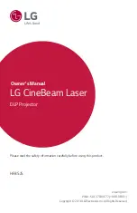 LG CineBeam HF85JS.AEU Owner'S Manual preview