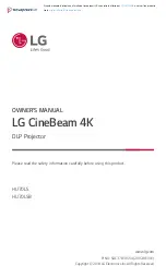 LG CineBeam HU70LSB Owner'S Manual preview