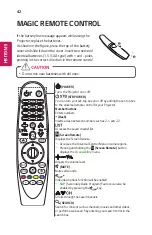 Предварительный просмотр 42 страницы LG CineBeam Laser 4K HU80KA Owner'S Manual