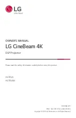 LG CineBeam Laser 4K Owner'S Manual preview