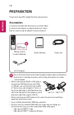 Предварительный просмотр 14 страницы LG CineBeam Laser HF80JG.AAU Owner'S Manual