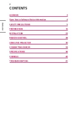 Preview for 2 page of LG CineBeam PH30N Owner'S Manual