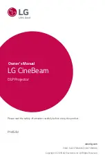 Preview for 1 page of LG CineBeam PH450U Owner'S Manual