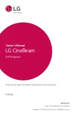 Предварительный просмотр 1 страницы LG CineBeam PH450U Owner'S Manual