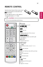 Предварительный просмотр 27 страницы LG CineBeam PH450U Owner'S Manual