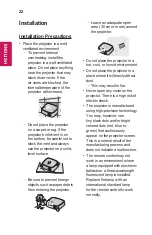 Preview for 22 page of LG CineBeam PH450UG Owner'S Manual