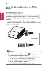 Preview for 96 page of LG CineBeam PH450UG Owner'S Manual