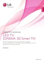 LG Cinema 3D 27MT93D Owner'S Manual preview