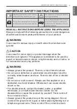 Preview for 3 page of LG CL09R Owner'S Manual