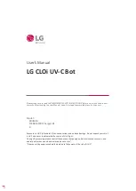 LG CLOi UV-C Bot User Manual preview