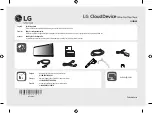 LG CloudDevice 38CK950N-1C Quick Setup Manual предпросмотр