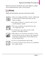 Preview for 3 page of LG Clout VX8370 User Manual