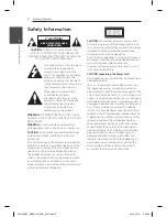 Предварительный просмотр 2 страницы LG CM1530BT Owner'S Manual