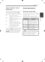 Preview for 19 page of LG CM2531 Owner'S Manual