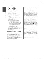 Preview for 4 page of LG CM3330BDAB Owner'S Manual