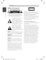 Preview for 2 page of LG CM4330 Owner'S Manual