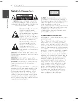 Preview for 2 page of LG CM4340 Owner'S Manual