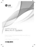 LG CM8520 Owner'S Manual preview