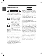 Preview for 2 page of LG CM8520 Owner'S Manual